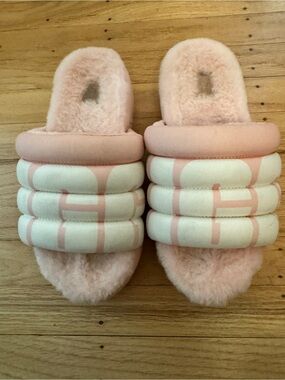 UGG Pink Puff Maxi Platform and Slides